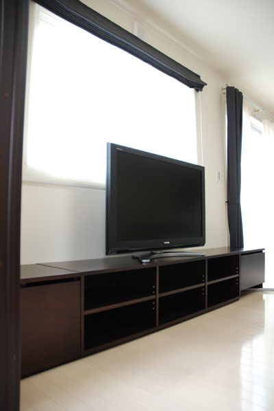 tapijt beloning enkel テレビボード 3メートル巾 ダークブラウン色 c5001 | オーダーメイド家具キッチン | 家具工房ツリーベ